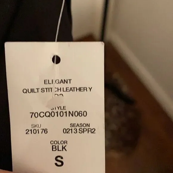 Bebe Black Leather Panel Dress - Picture 11 of 13